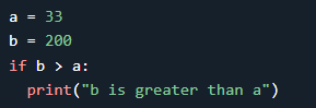 Example of Python If statement