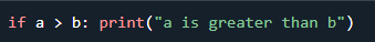 Example of Python shorthand if statement