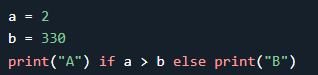 Example of Python shorthand if-else statement