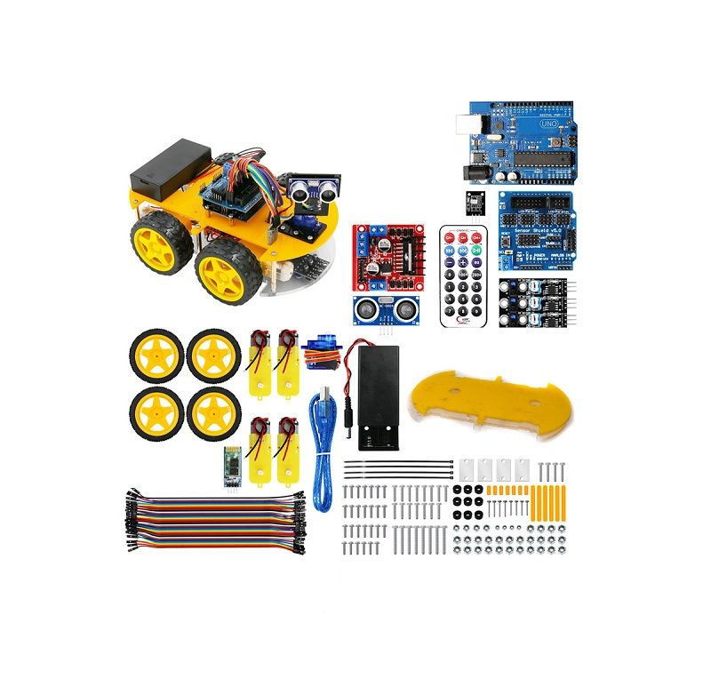 Ultrasonic Intelligent Bluetooth Robot Car Kit