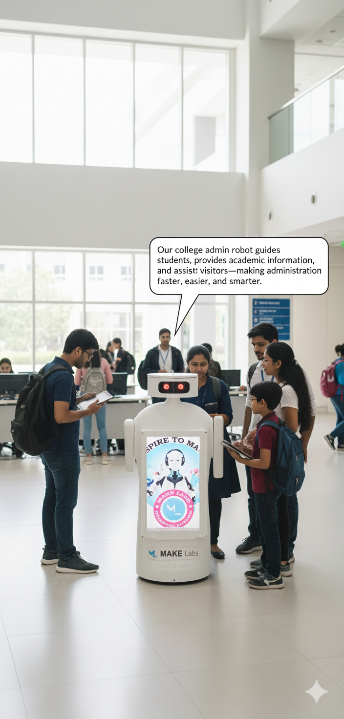 College Admin Assistance Robot