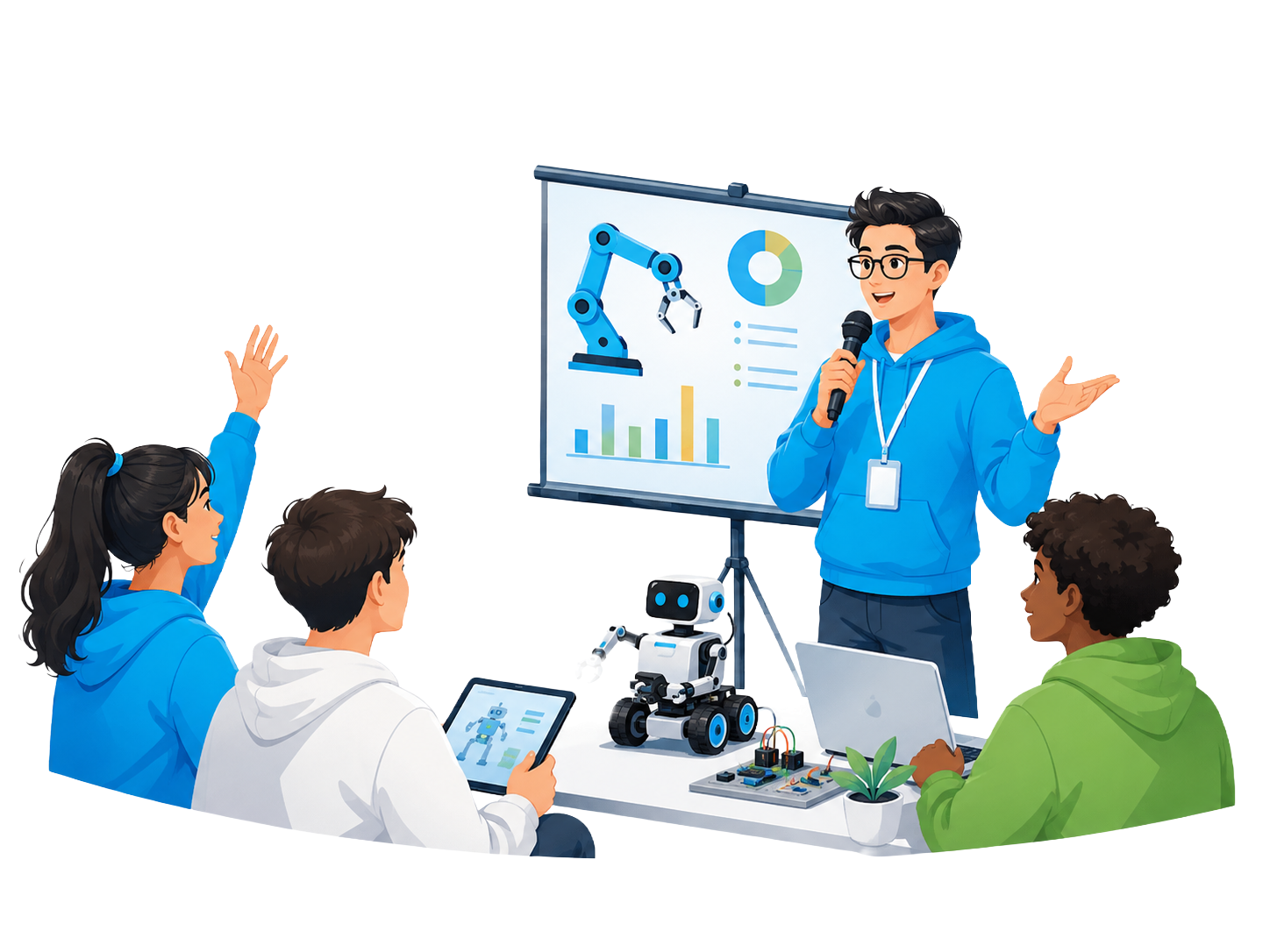 Make Labs workshops, events and student learning illustration